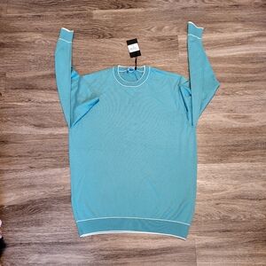 Bugatchi Peacock Blue Sweater